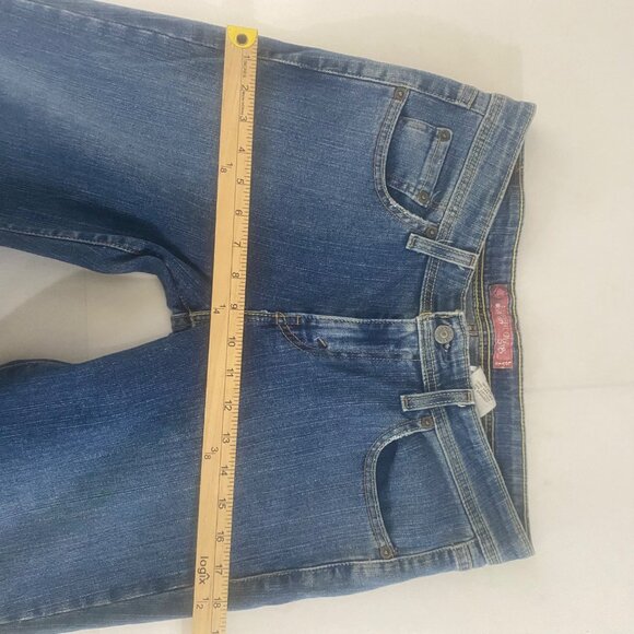 Levis Superlow Bootcut 518 Jeans Womens 9L Medium Wash Denim 32x33 Stretch Retro - Picture 14 of 16